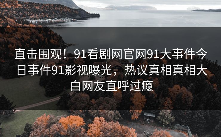 直击围观！91看剧网官网91大事件今日事件91影视曝光，热议真相真相大白网友直呼过瘾